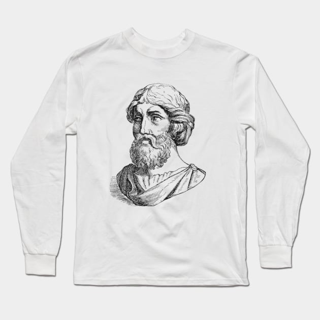 Male Model Pythagoras Long Sleeve T-Shirt by Star Scrunch